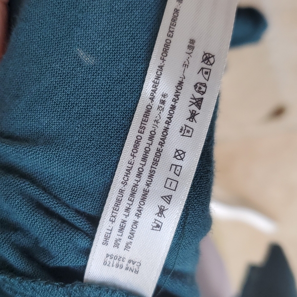 FP Beach Mini Teal Button Up Dress - Picture 5 of 5